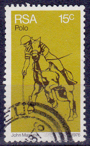 RSA 1976, 16 Aug. 100th ANNIV OF POLO IN SA, single, UH, CV R 2.00 view scans