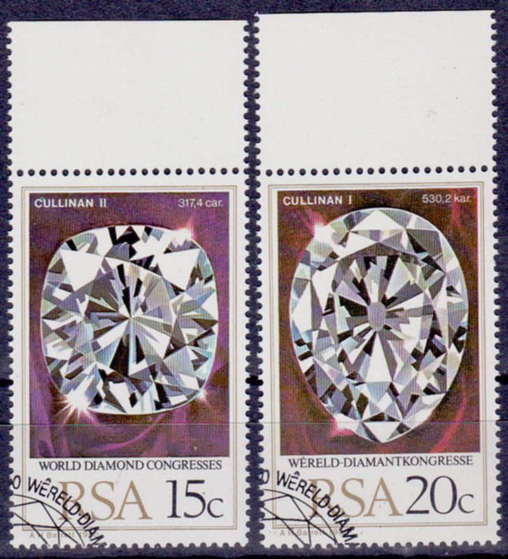 RSA 1980, 12 May. WORLD DIAMOND CONGRESS, set, CTO, CV R ?? view scans