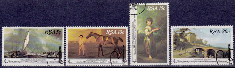 RSA 1980, 3 Nov. NATIONAL ART GALLERY CAPE TOWN, set, CTO, CV R ?? view scans