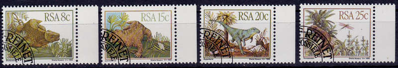 RSA 1982, 1 Dec. PREHISTORIC ANIMALS, set, CTO, CV R ?? view scans