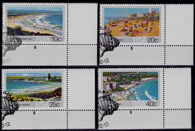RSA 1983, 12 Oct. TOURISM SA BEACHES, set, CTO, CV R ?? view scans
