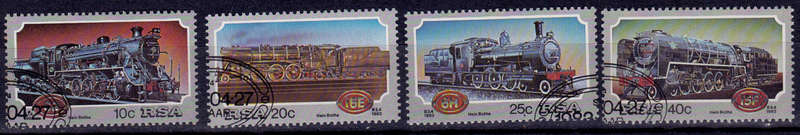 RSA 1983, 27 April. STEAM LOCOMOTIVES, set, CTO, CV R ?? view scans