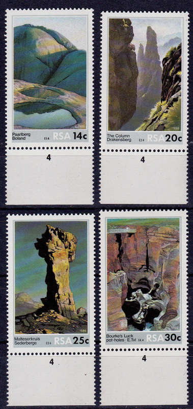 RSA 1986, 20 Nov. SCENIC BEAUTY, set, MNH, CV R 10.00 view scans