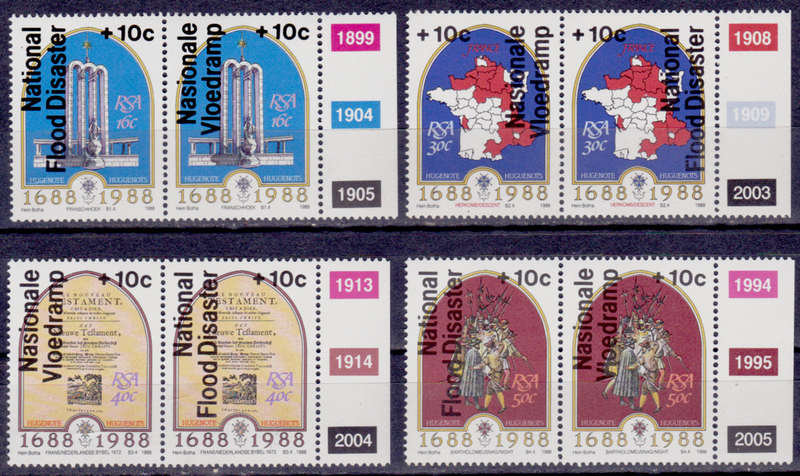 RSA 1988, 13 April. CHARITY ISSUE, set, MNH, CV R 36.00 view scans
