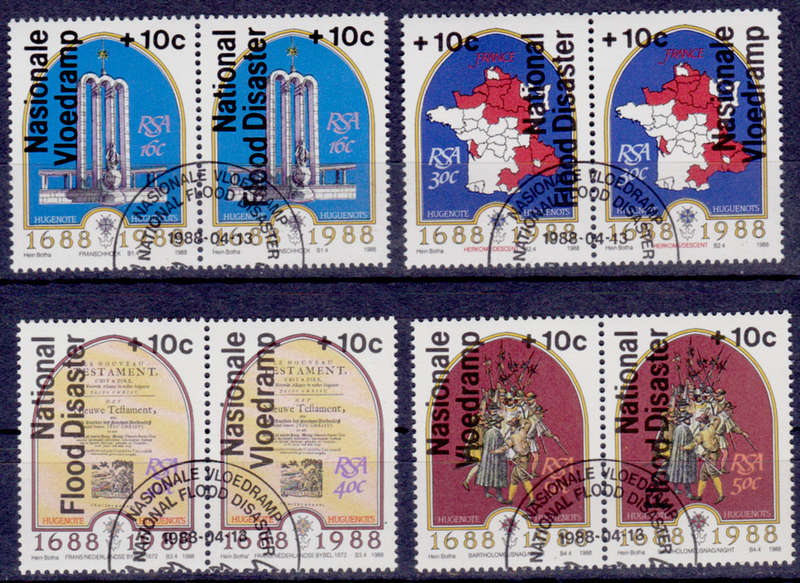 RSA 1988, 13 April. CHARITY ISSUE, set, CTO, CV R ?? view scans