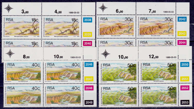 RSA 1989, 5 May. NATIONAL GRAZING STRATEGY, set control, MNH, CV 40.00 view scans