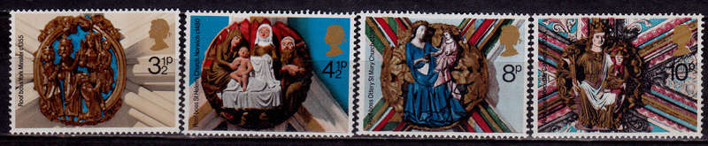 ENGLAND 1974, 27 Nov. CHRISTMAS STAMPS, set, MNH, CV +/-R 30.00 view scans