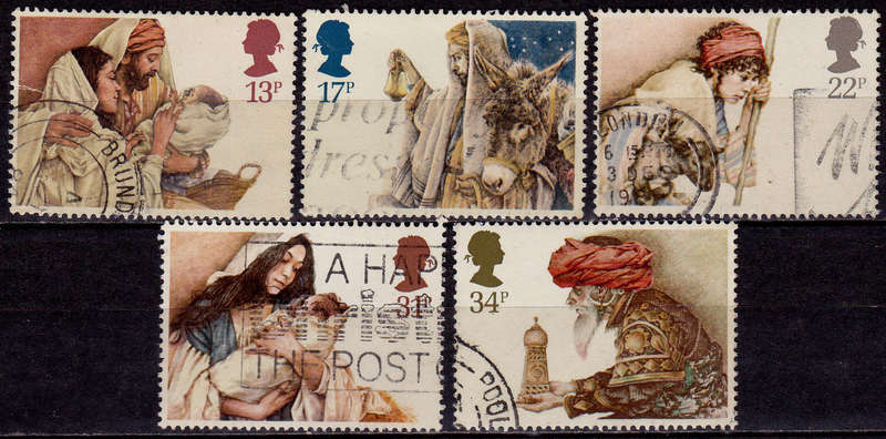 ENGLAND 1984, 25 Nov. CHRISTMAS STAMPS, set, UH, CV +/-R 50.00 view scans