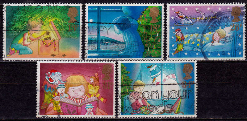 ENGLAND 1987, 17 Nov. CHRISTMAS STAMPS, set, UH, CV +/-R 70.00, view scan.