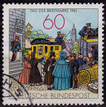 GERMANY 1981, 8 Oct. THE DAY OF STAMPS, single, UH, CV+/- R 20.00 view scans