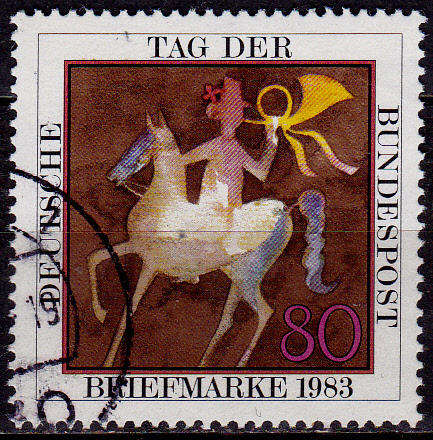 GERMANY 1983, 13 Oct. DAY OF STAMPS, single, UH, CV+/- R 10.00 view scans