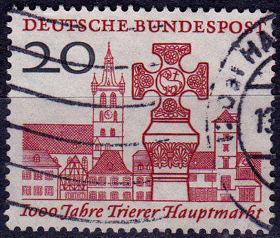 GERMANY 1958, 3 June. 1000th ANNIV OF TRIER, single, UH, CV +/-R 10.00 view scans