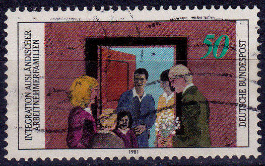 GERMANY 1981, 12 Feb. INTEGRATION OF FOREIGNERS, single, UH, CV+/- R 5.00 view scans