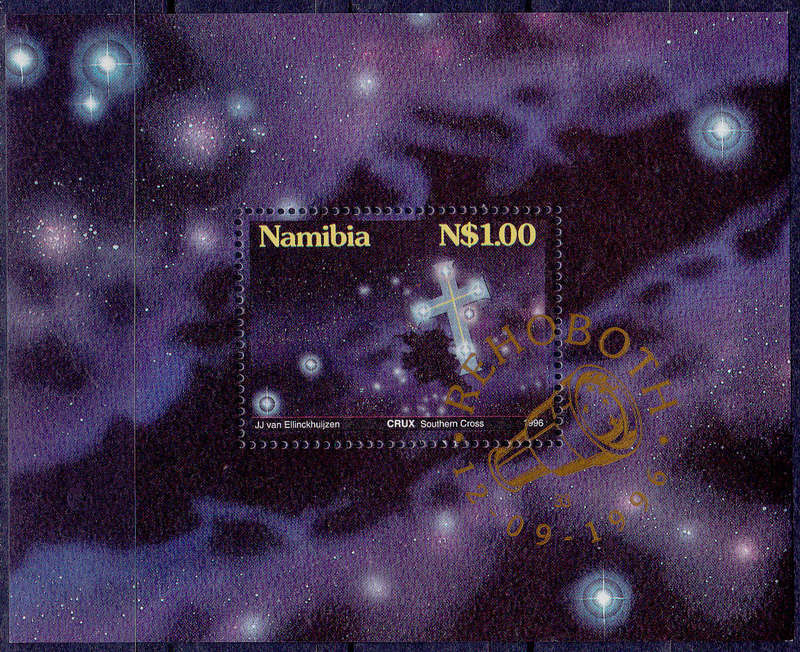 NAMIBIA 1996, 12 Sept. STARS IN NAMIBIAN SKY, minisheet, CTO,  CV R ?? view scans