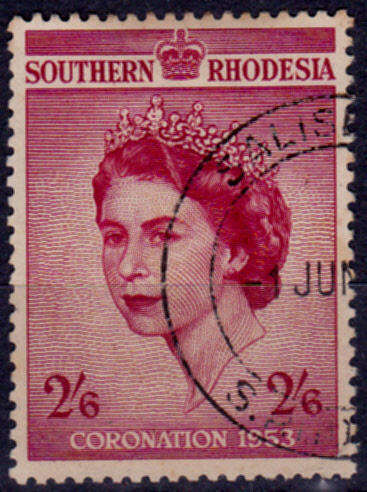 SOUTHERN RHODESIA 1953, 1 June. CORONATION QEII, single, UH, CV R 140.00 view scans