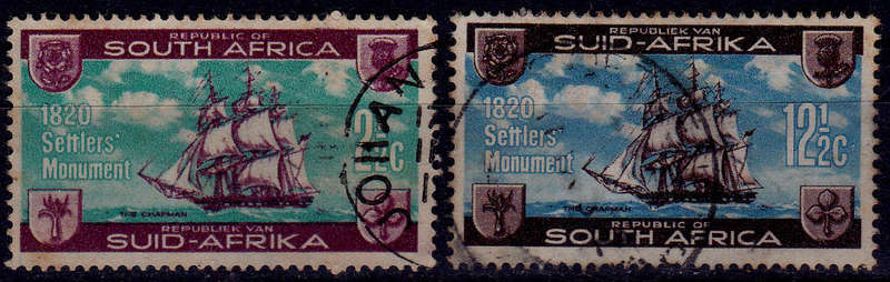 RSA 1962, 20 Aug. LANDING 1820 SETTLERS, set, UH, CV R 12.00 view scans