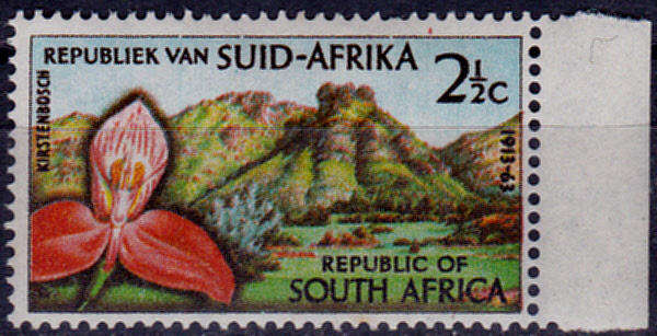 RSA 1963, 14 March. 50th ANNIV KIRSTENBOSCH, single, MNH, CV R 3.50 view scans
