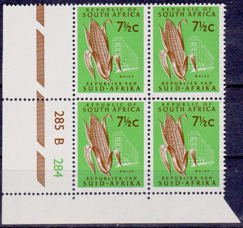 RSA 1969, July. DEFINITIVE ISSUE, 7½c control block B, MNH, CV R 65.00 view scans