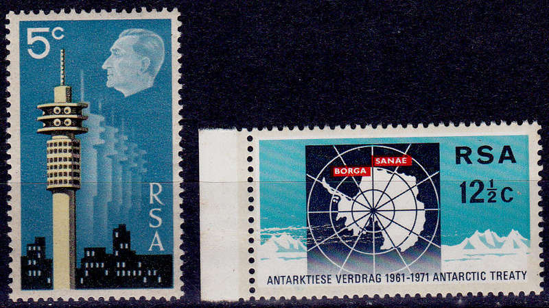 RSA 1971, 22 May. INTERNATIONAL STAMP EXHIBITION, set, MH, CV R 32.50 view scans