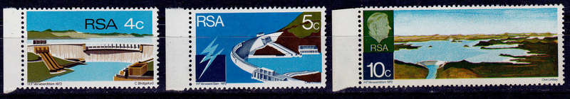 RSA 1972, 4 March. OPENING OF HENDRIK VERWOERD DAM, set, MNH, CV R 27.00 view scans