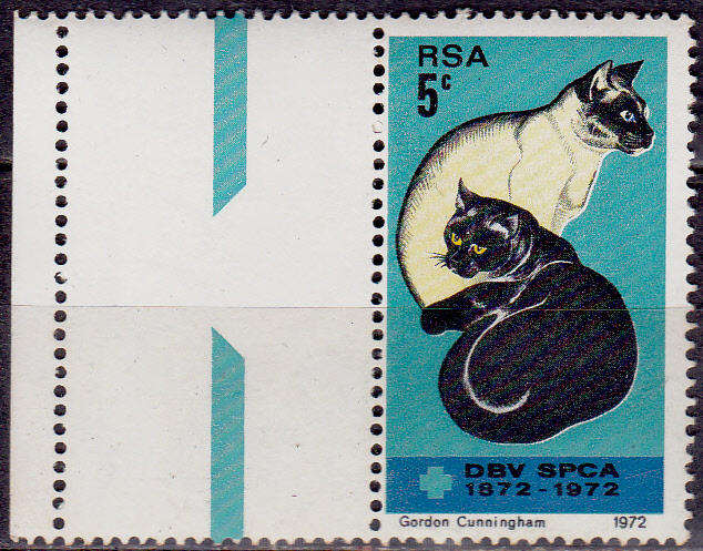 RSA 1972, 19 Sept. CENTENARY OF THE SPCA, single, MNH, CV R 5.00 view scans