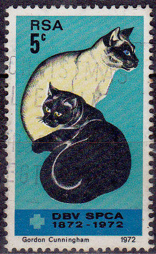 RSA 1972, 19 Sept. CENTENARY OF THE SPCA, single, UH, CV R 2.00 view scans