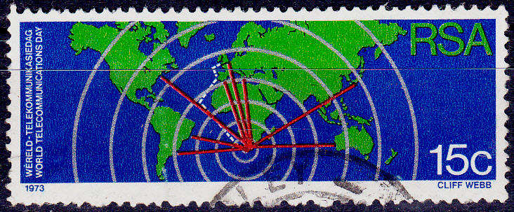 RSA 1973, 24 Oct. WORLD COMMUNICATIONS DAY, single, UH, CV R 5.00, view scans.