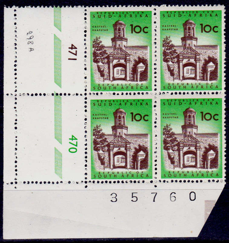 RSA 1972, Aug. DEFINITIVE ISSUE, 10c control, MNH, CV R 80.00 view scans