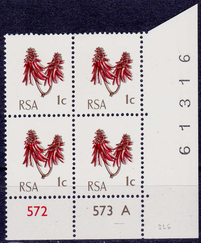 RSA 1974, Jan. DEFINITIVE ISSUE, 1c control A, MNH, CV R 4.00 view scans