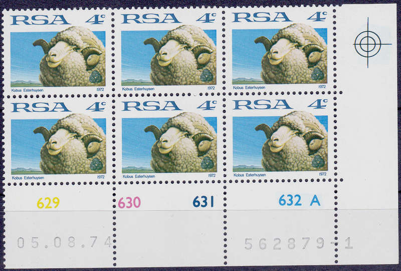 RSA 1974, 5 Aug. DEFINITIVE ISSUE, 4c control A, MNH, CV R 36.00 view scans