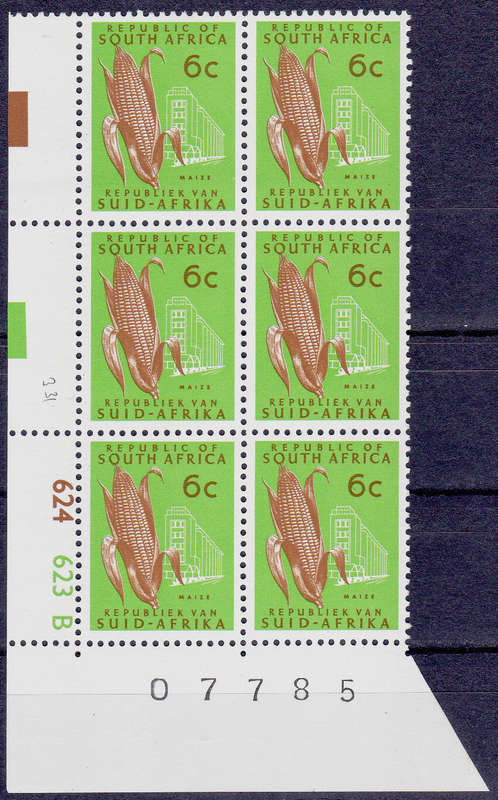 RSA 1974, 22 July. DEFINITIVE ISSUE, 6c control B, MNH, CV R 300.00 view scans