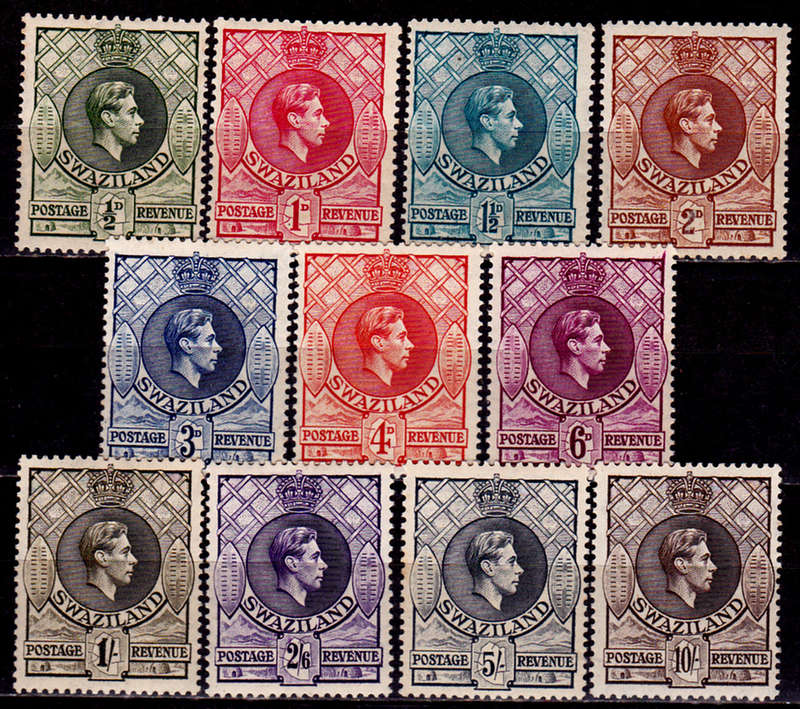 SWAZILAND, 1938. KGV1, basic set, MH, CV+/-R 3,500.00,  view scans