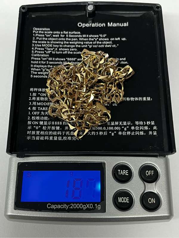 BEAUTIFUL 9ct GOLD NECKLACE 18.5 grams