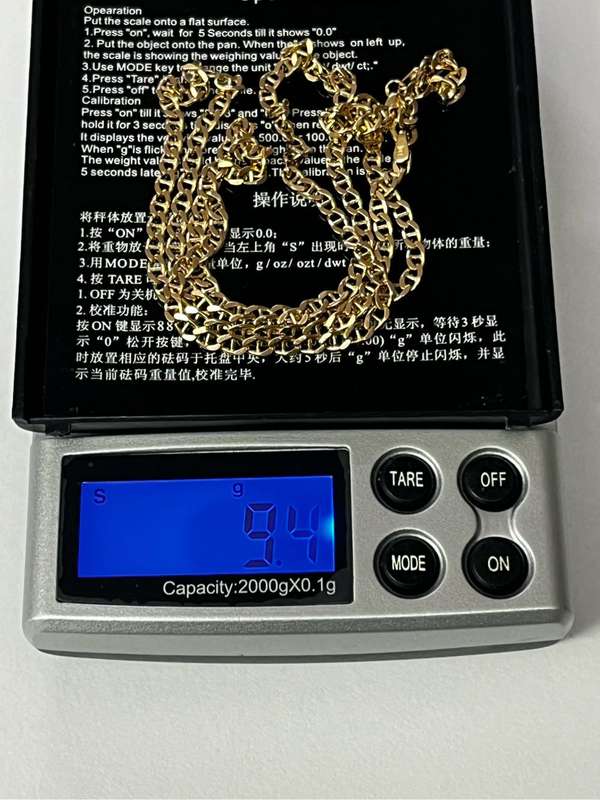 BEAUTIFUL 9ct GOLD NECKLACE 9.4 grams