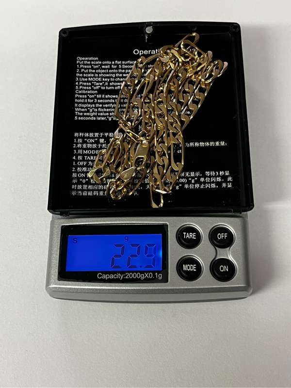 BEAUTIFUL 9ct GOLD NECKLACE 22.9 grams