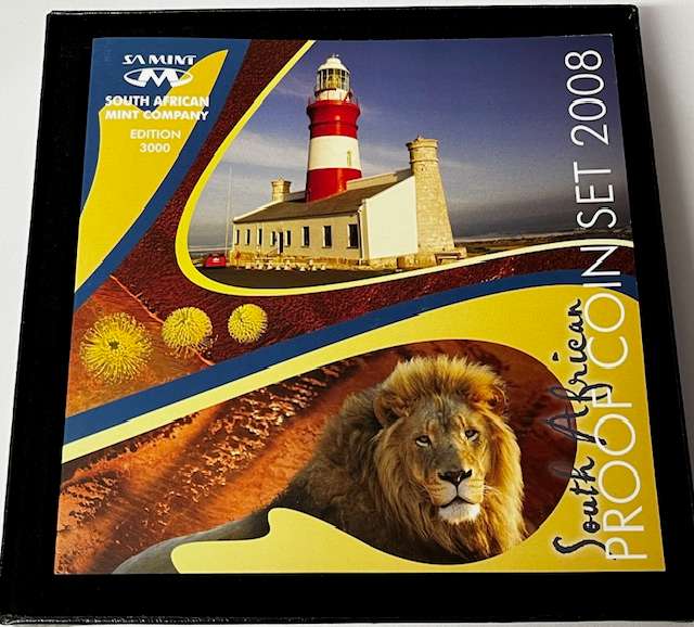 2008 S A Proof Set in Original SA Mint Box