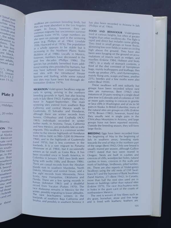 A Handbook to the Swallows and Martins of the World / Angela Turner & Chris Rose