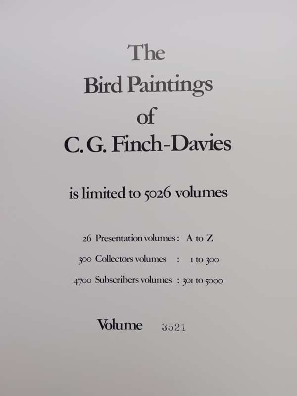 The Bird Paintings of C.G. Finch-Davies : Southern Africa's finest bird artist