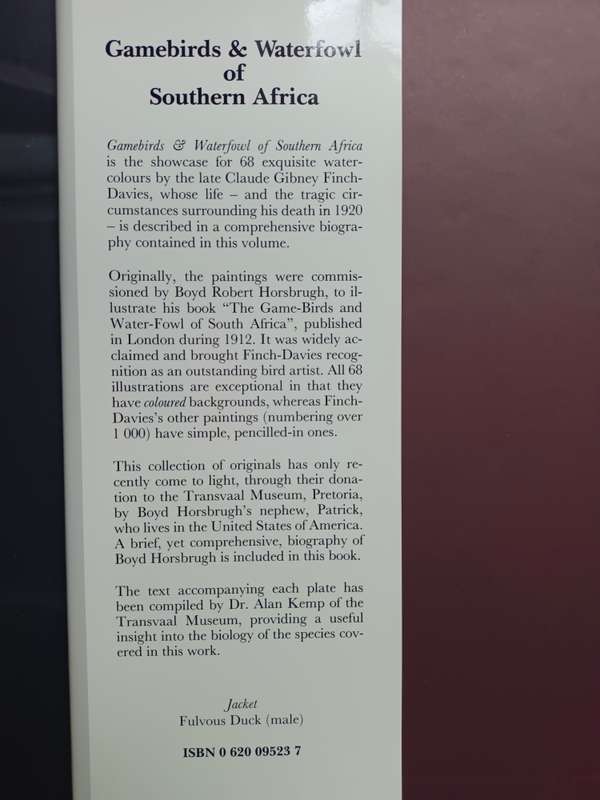 Gamebirds & Waterfowl of Southern Africa / C G Finch-Davies