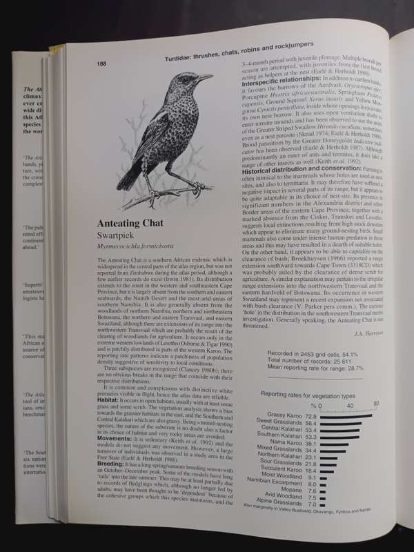 THE ATLAS OF SOUTHERN AFRICAN BIRDS DOUBLE VOLUME