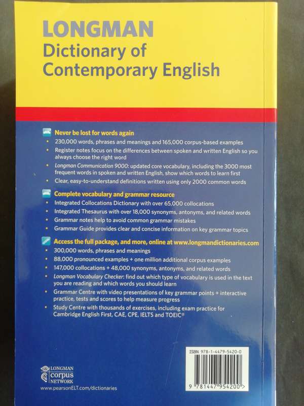 LONGMAN Dictionary Of Contemporary English : 6th Edition for Advance Learners (NEW)
