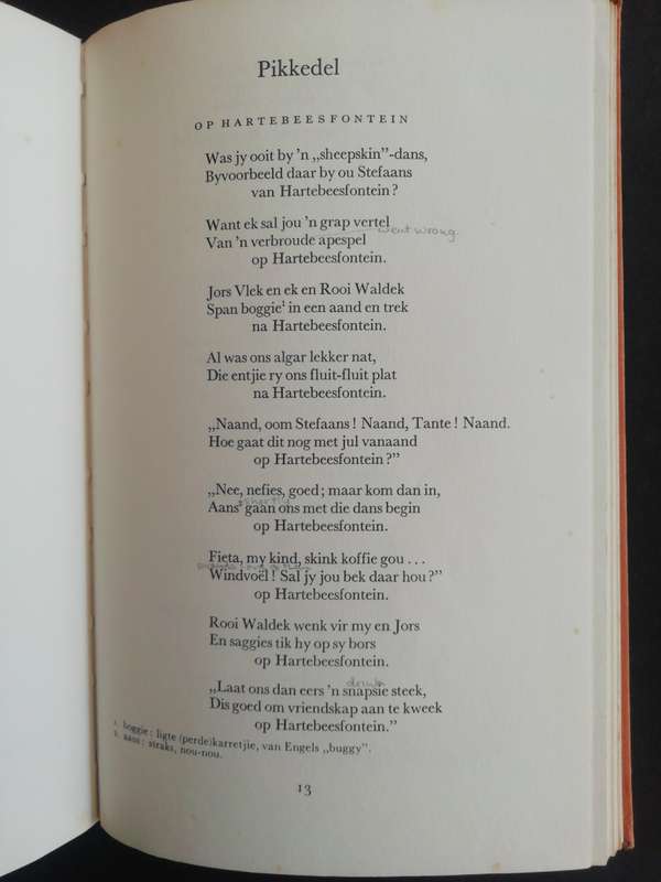 Treknet: Bloemlesing uit die Afrikaanse Poesie / N.P. van Wyk Louw & E. Lindenberg