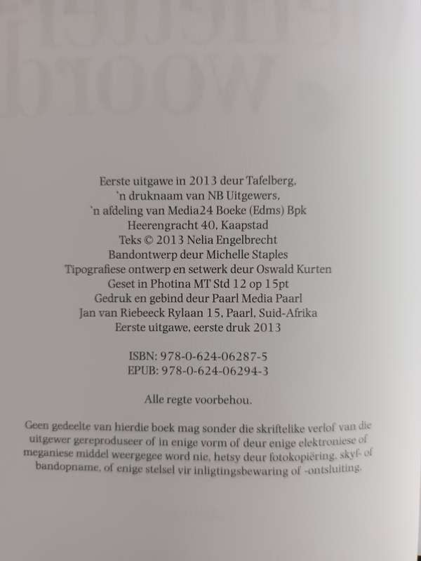 Die Vierletterwoord / Nelia Engebrecht