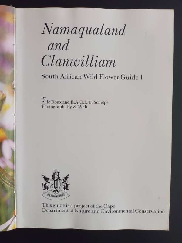 Namaqualand and Clanwilliam South African Wild Flower Guide 1