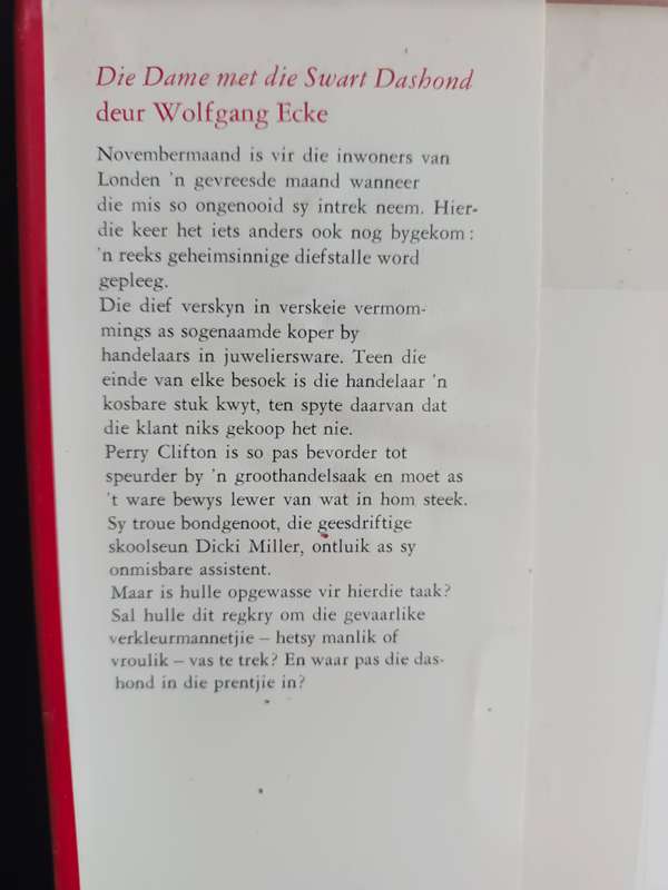 Die dame met die swart Dashond / Wolfgang Ecke