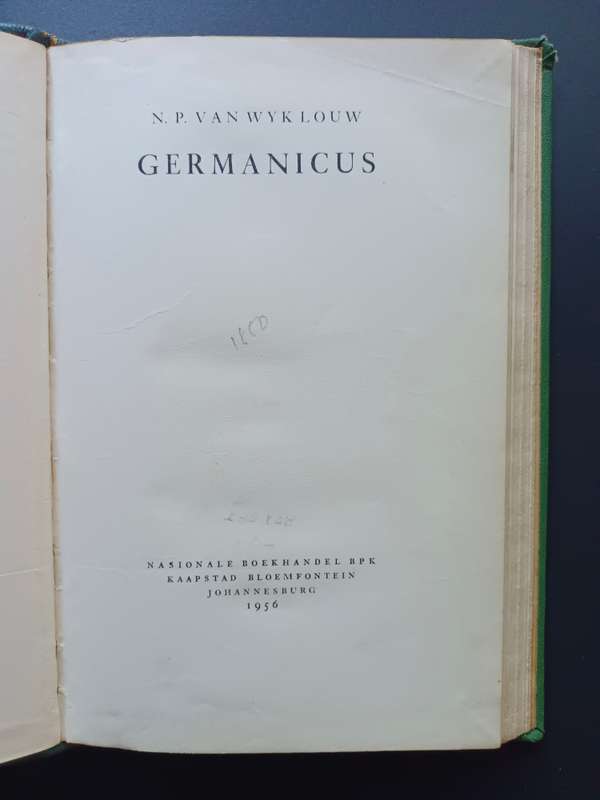 Germanicus / N.P. van wyk Louw