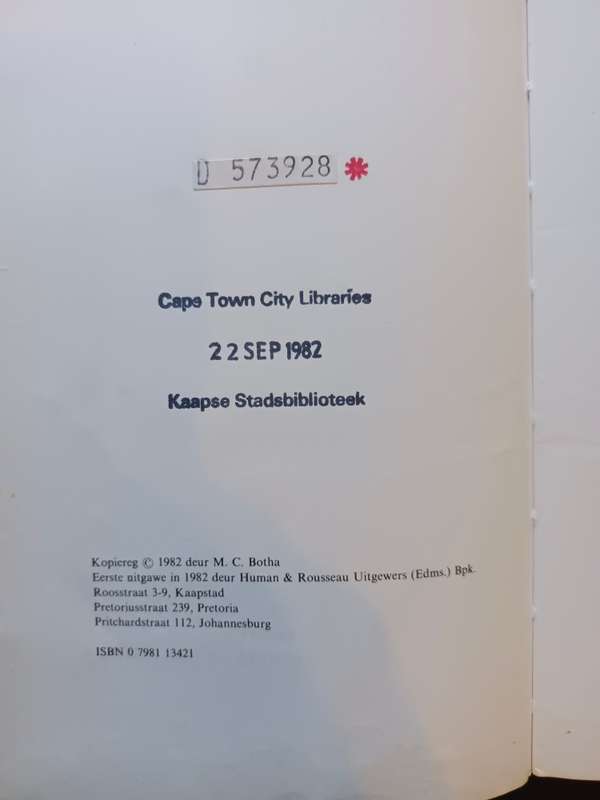 Die Einde van 'n Kluisenaar se Lewe / M.C. Botha
