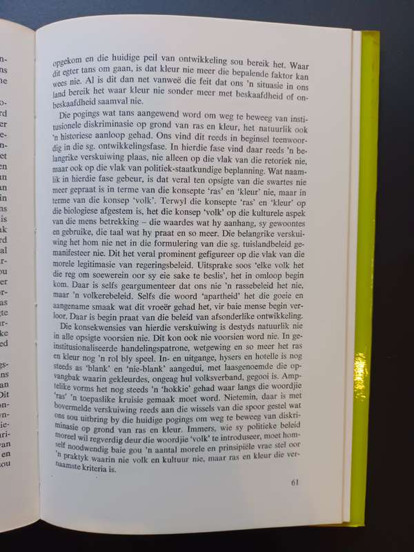 Afskeid van Apartheid / W.P. Esterhuyse