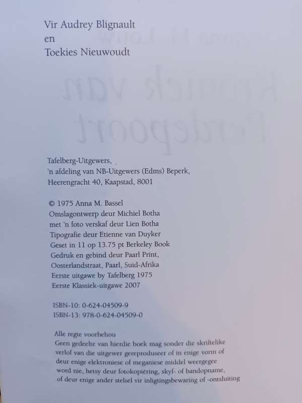 Kroniek van Perdepoort / Anna M. Louw