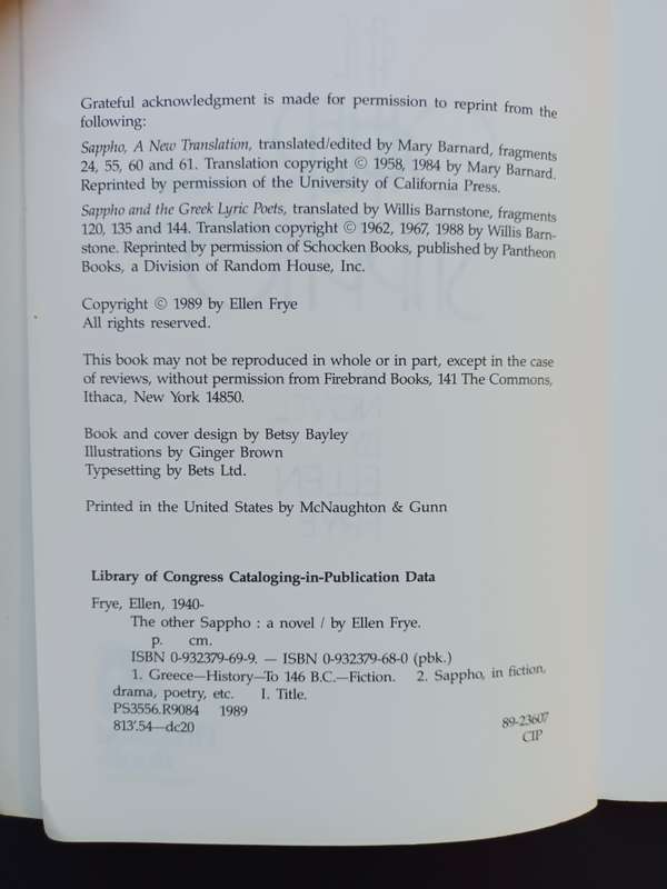 The Other Sappho / Ellen Frye